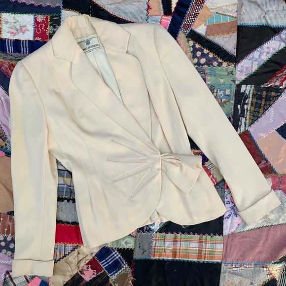 Last call! Vintage 40s Gimbel Brothers Rayon Star Blazer - Picture 1 of 8